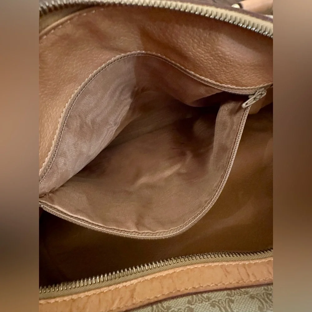 Celine Macadam Boston Bag Beige / Light Brown Coated Canvas - Picture 16 of 16